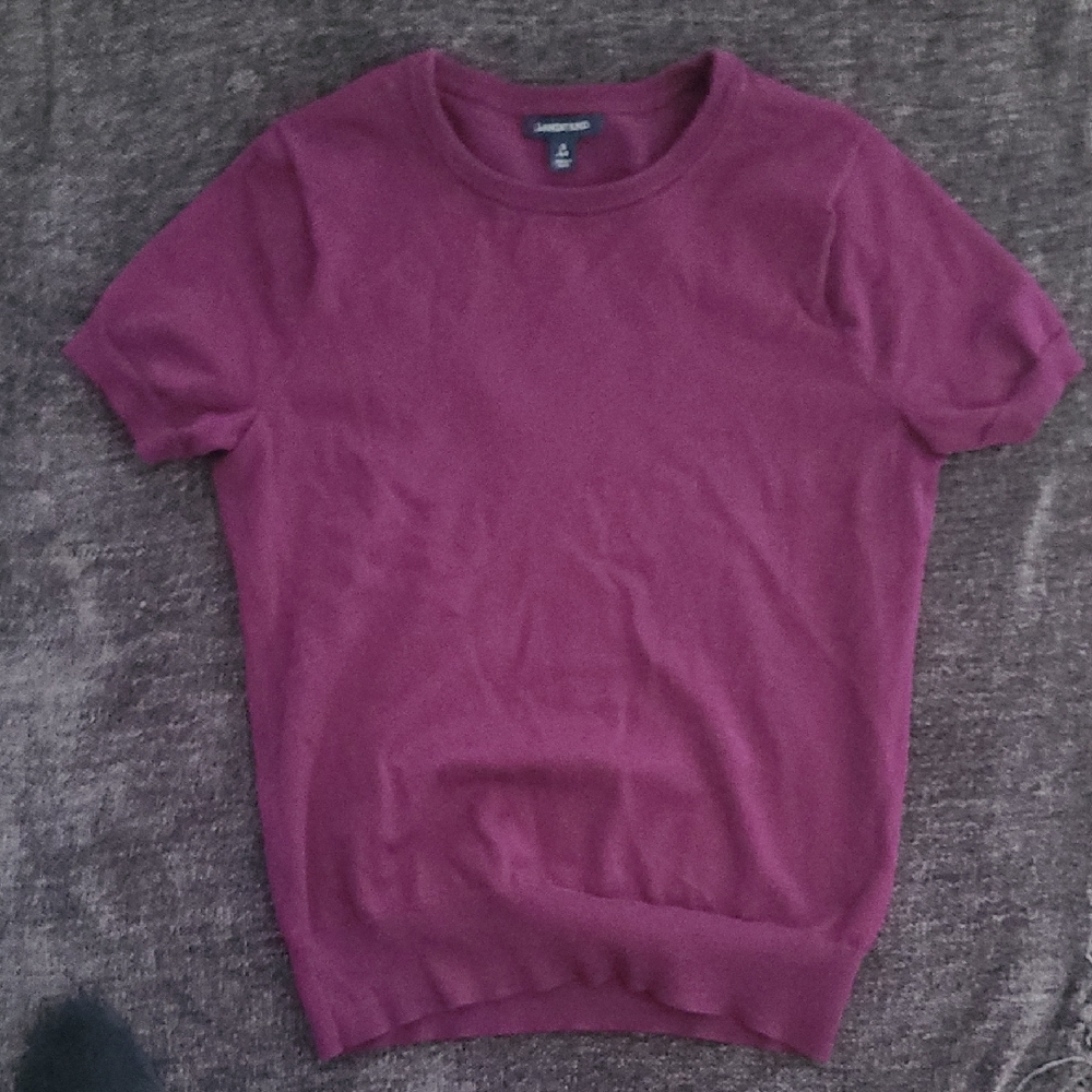 Lands' End Men's Rich Maroon Crewneck Sweater